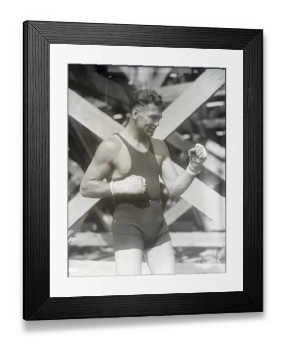 Framed Print : Jack Dempsey In Fighting Pose Framed Print : Jack Dempsey In Fighting Pose