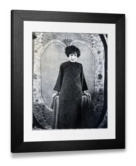 Framed Print : Portrait Of Chinese Star Olive Young