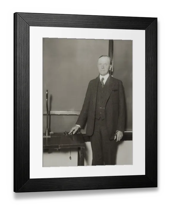 Framed Print : Portrait of Calvin Coolidge Framed Print : Portrait of Calvin Coolidge