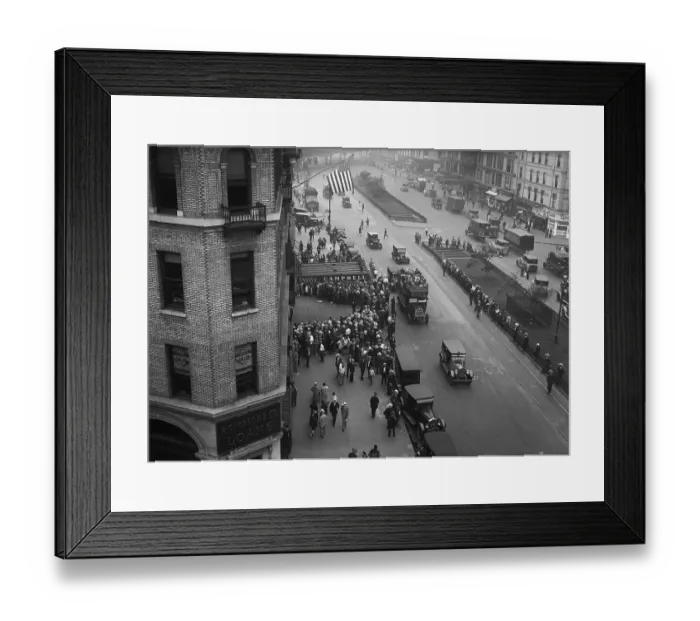 Framed Print : Funeral Procession for Actor Rudolph Valentino Framed Print : Funeral Procession for Actor Rudolph Valentino