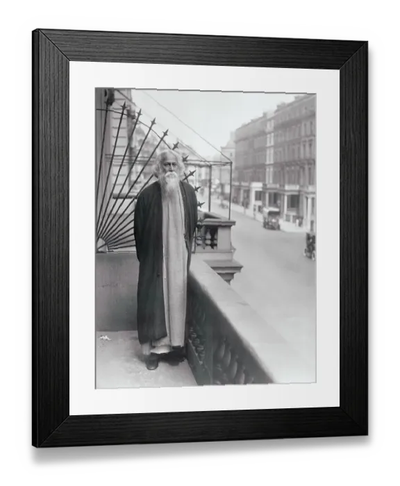 Framed Print : Indian Poet and Divine in London Framed Print : Indian Poet and Divine in London
