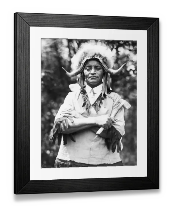 Framed Print : Medicine Man Of Narragansett Tribe Framed Print : Medicine Man Of Narragansett Tribe