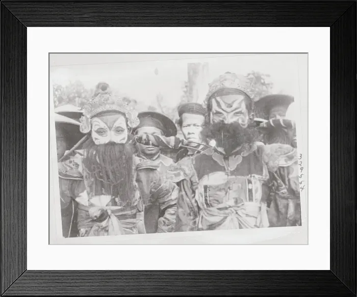 Framed Print : Dancers at Annam Coronation