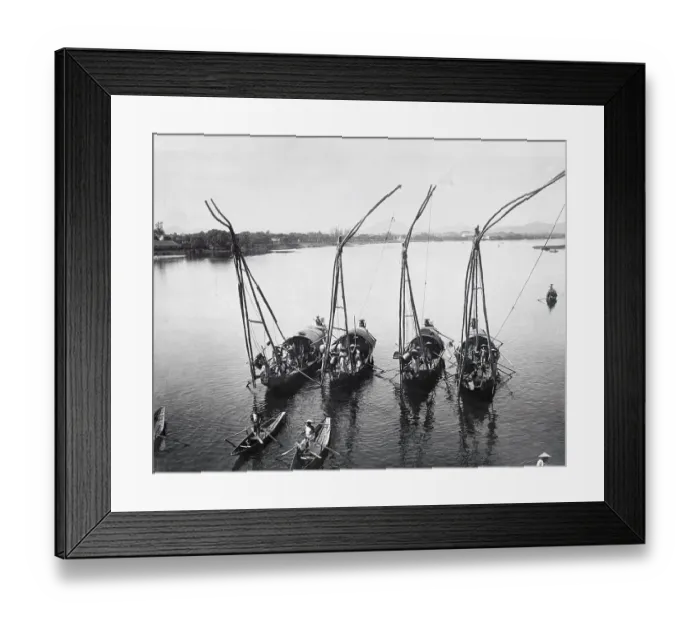 Framed Print : Fisherman Fishing in a River Framed Print : Fisherman Fishing in a River