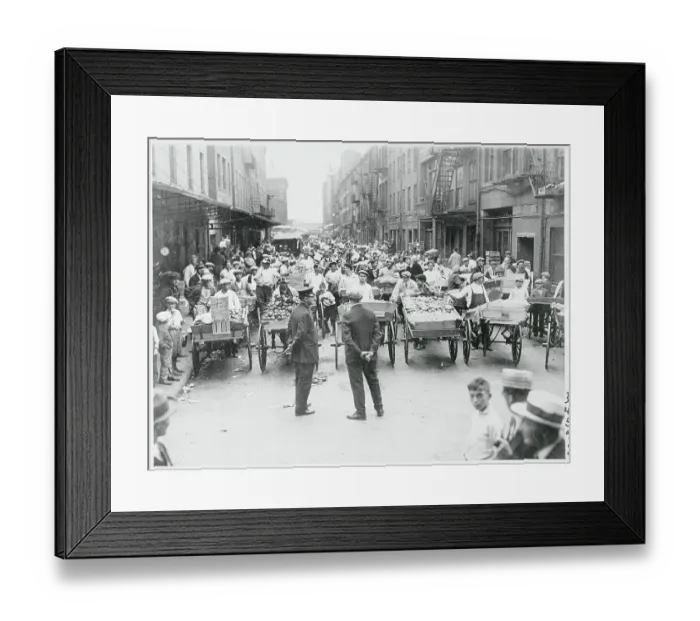 Framed Print : Vendors Gathering to March to Their Stands Framed Print : Vendors Gathering to March to Their Stands