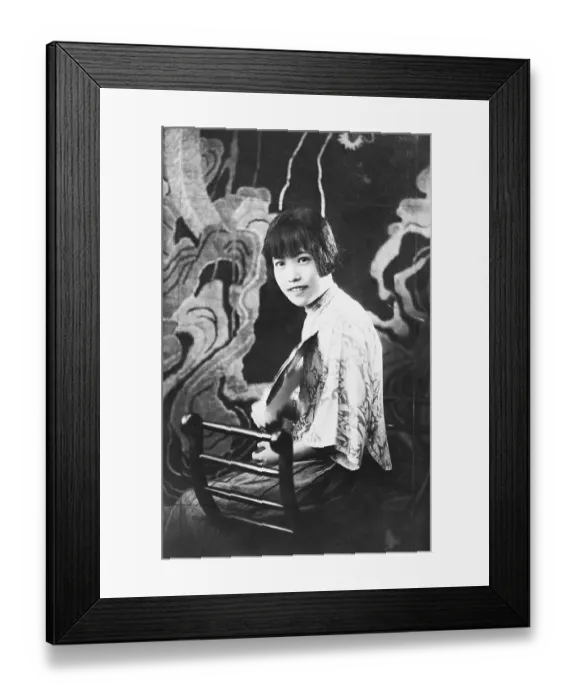 Framed Print : Chinese Film Star H. June Lui Framed Print : Chinese Film Star H. June Lui