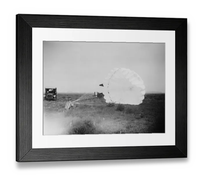 Framed Print : Parachutist Corporal Harry Myer After Landing Safely Framed Print : Parachutist Corporal Harry Myer After Landing Safely