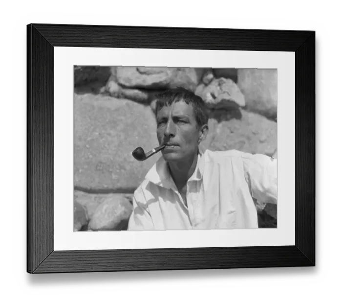 Framed Print : Robinson Jeffers Smoking Pipe At Castle Framed Print : Robinson Jeffers Smoking Pipe At Castle