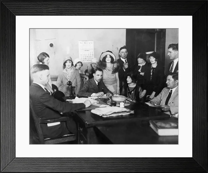 Framed Print : Robert M. Woodward Questioning Women Framed Print : Robert M. Woodward Questioning Women