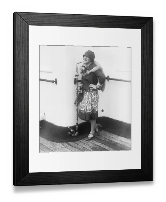 Framed Print : Musical Comedy Star On S.S. Majestic Framed Print : Musical Comedy Star On S.S. Majestic