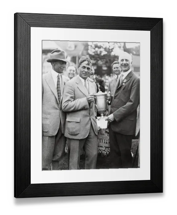 Framed Print : Bobby Jones Receiving Trophy Framed Print : Bobby Jones Receiving Trophy