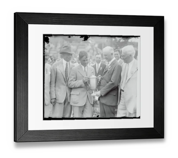 Framed Print : Bobby Jones Accepting Cup Framed Print : Bobby Jones Accepting Cup