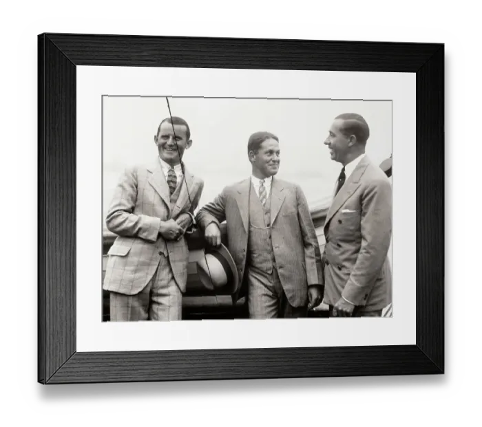 Framed Print : Golf Champions Arriving on Ship Framed Print : Golf Champions Arriving on Ship