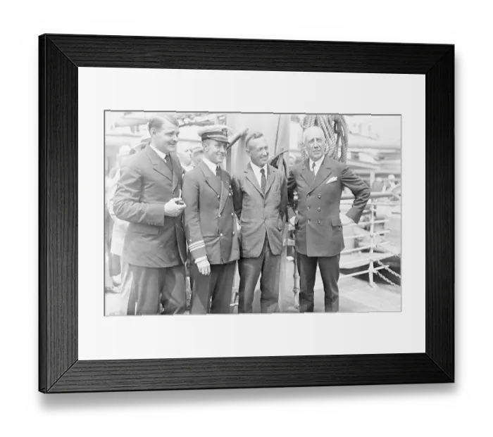 Framed Print : Captain Roald Amundsen with Sailing Partners Framed Print : Captain Roald Amundsen with Sailing Partners