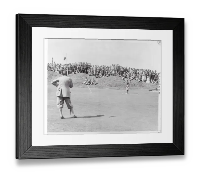 Framed Print : Bobby Jones Putting Framed Print : Bobby Jones Putting