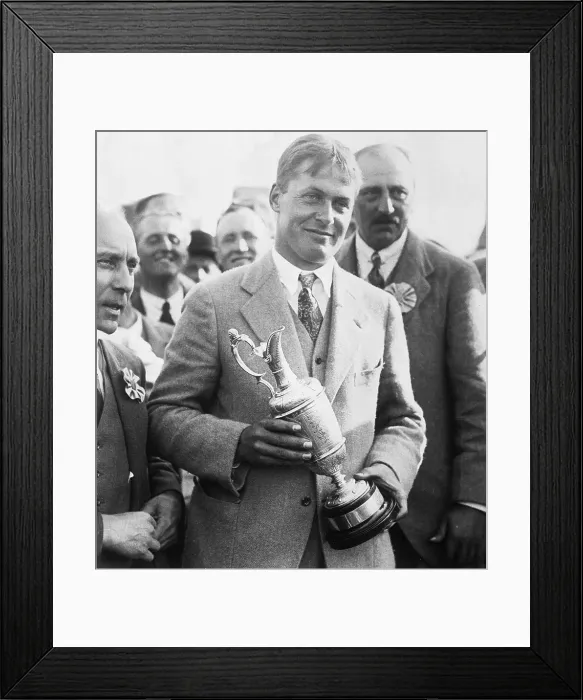 Framed Print : Bobby Jones Holding the Cup Framed Print : Bobby Jones Holding the Cup