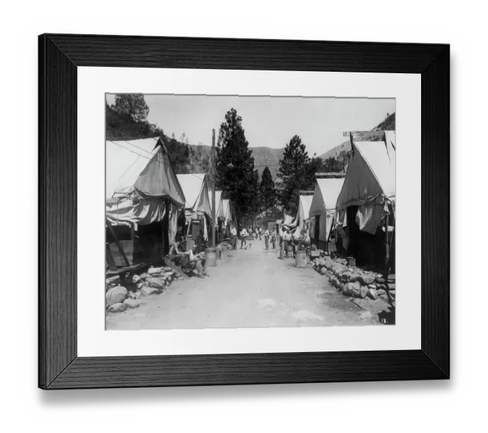 Framed Print : Prison Road Camp, Yosemite Valley Framed Print : Prison Road Camp, Yosemite Valley