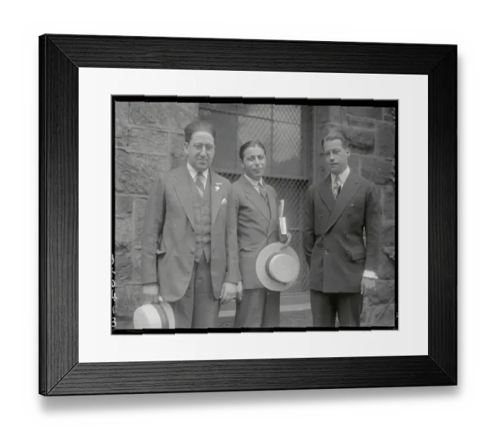 Framed Print : Sheedan Coons with Adam Gimbel and Paul Mazur Framed Print : Sheedan Coons with Adam Gimbel and Paul Mazur
