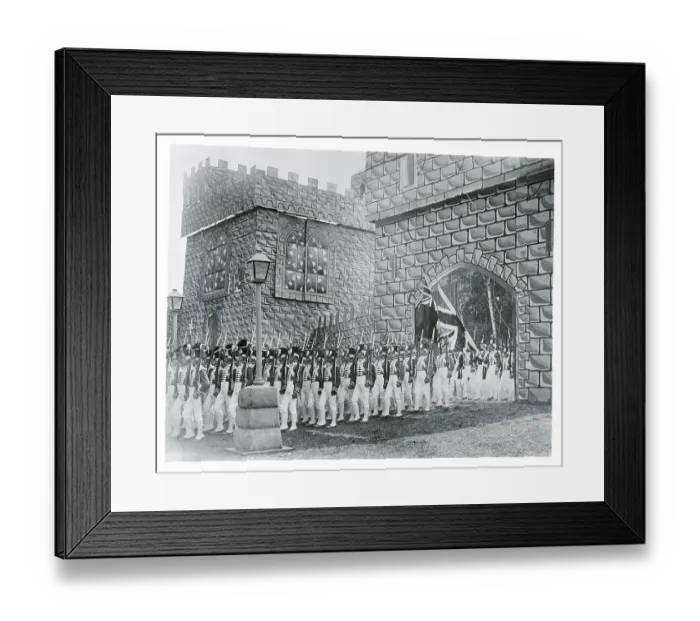 Framed Print : Portrait of Marching Soldiers Framed Print : Portrait of Marching Soldiers