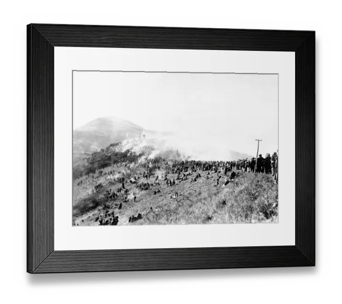 Framed Print : Crowded Road to Religious Riot Framed Print : Crowded Road to Religious Riot