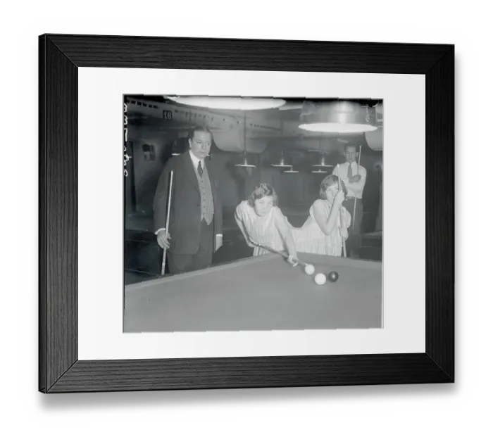 Framed Print : Siamese Sisters Playing Pool Framed Print : Siamese Sisters Playing Pool