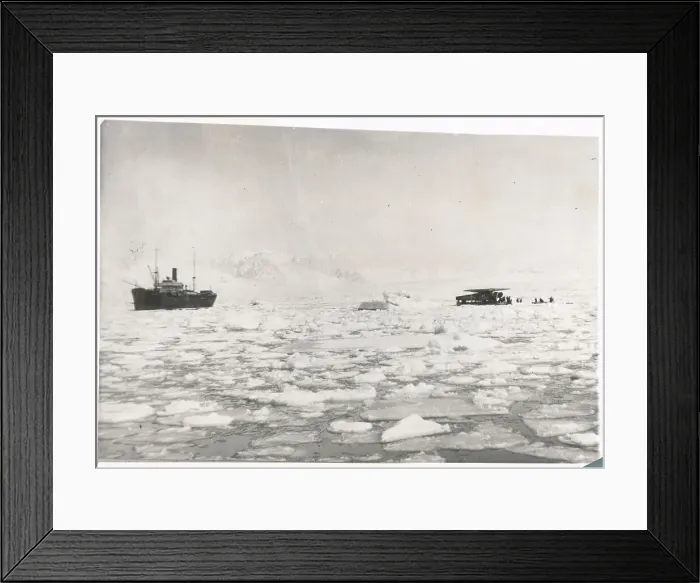 Framed Print : Plane Landing in Arctic Waters Framed Print : Plane Landing in Arctic Waters