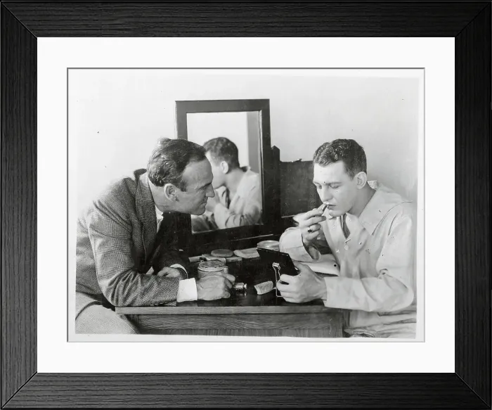 Framed Print : Red Grange Putting on Makeup Framed Print : Red Grange Putting on Makeup