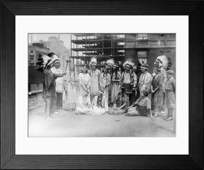 Framed Print : Group Of Indians At Pow Wow Framed Print : Group Of Indians At Pow Wow