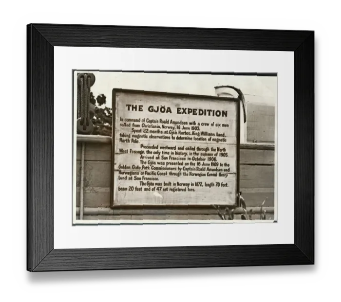 Framed Print : The GJOA Expedition Framed Print : The GJOA Expedition