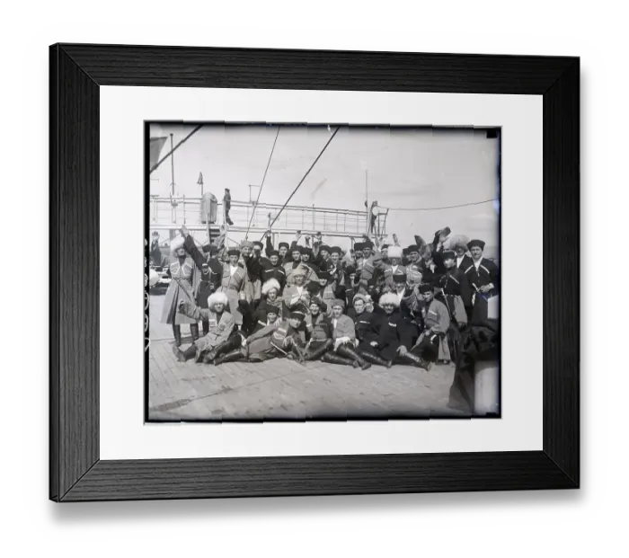 Framed Print : Russian Artists On Board S.S. France Framed Print : Russian Artists On Board S.S. France