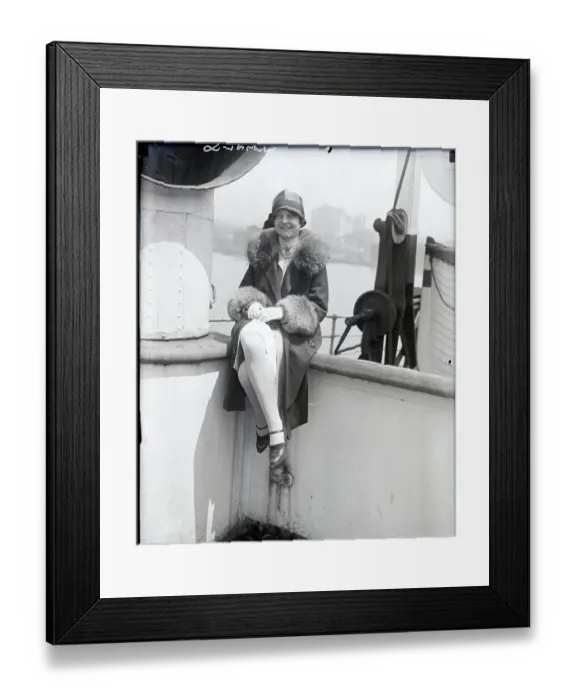 Framed Print : Miss Mable Highfield Prettiest On Ship Framed Print : Miss Mable Highfield Prettiest On Ship