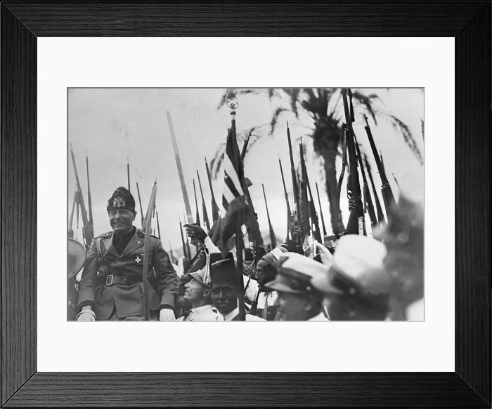 Framed Print : Soldiers Carrying Benito Mussolini on Their Shoulders Framed Print : Soldiers Carrying Benito Mussolini on Their Shoulders