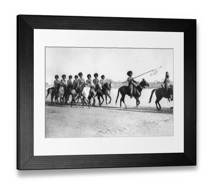 Framed Print : Persian Horsemen Riding to Coronation Framed Print : Persian Horsemen Riding to Coronation