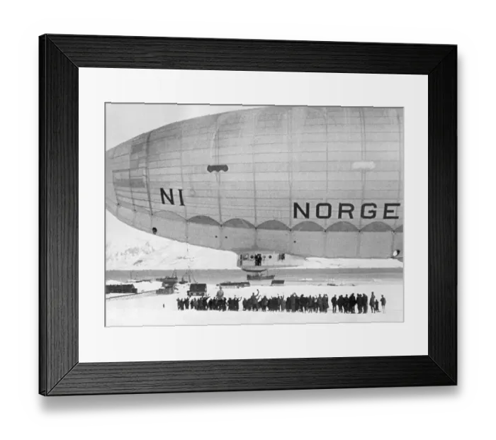 Framed Print : Roald Amundsen and Crew Boarding the Norge Framed Print : Roald Amundsen and Crew Boarding the Norge