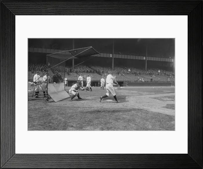 Framed Print : Babe Ruth During Baseball Action Framed Print : Babe Ruth During Baseball Action