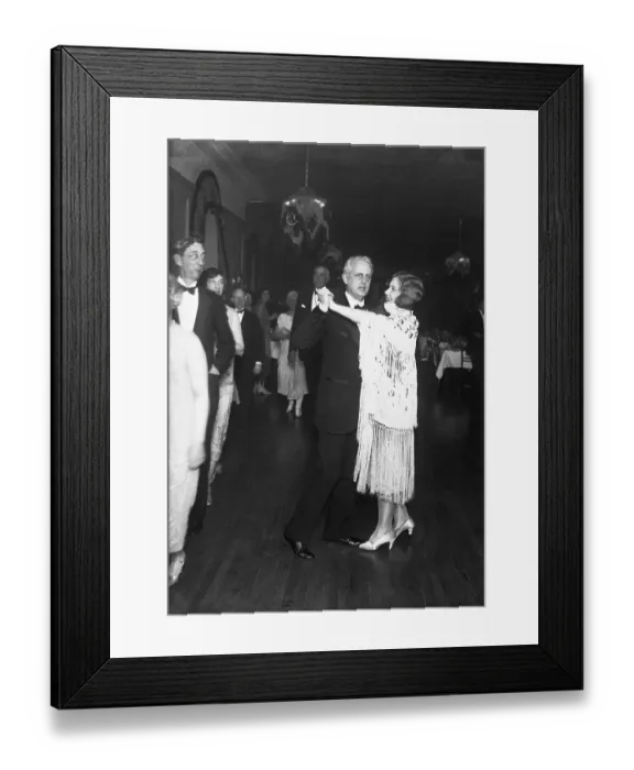 Framed Print : Edward and Frances Browning Dancing Framed Print : Edward and Frances Browning Dancing