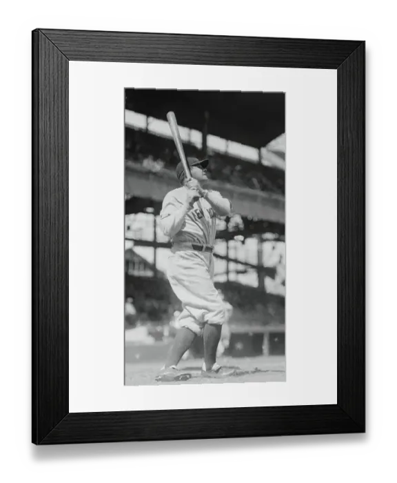 Framed Print : Babe Ruth in Baseball Action Framed Print : Babe Ruth in Baseball Action
