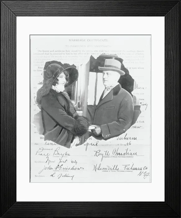 Framed Print : Edward W. Browning and His Wife Frances Framed Print : Edward W. Browning and His Wife Frances