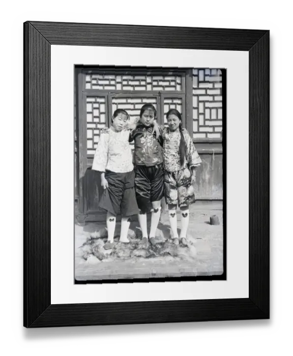 Framed Print : Three Japanese Actresses Standing Framed Print : Three Japanese Actresses Standing