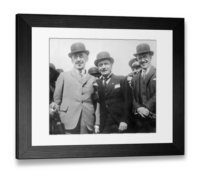 Framed Print : Amundsen Standing with Mussolini and Ellsworth Framed Print : Amundsen Standing with Mussolini and Ellsworth