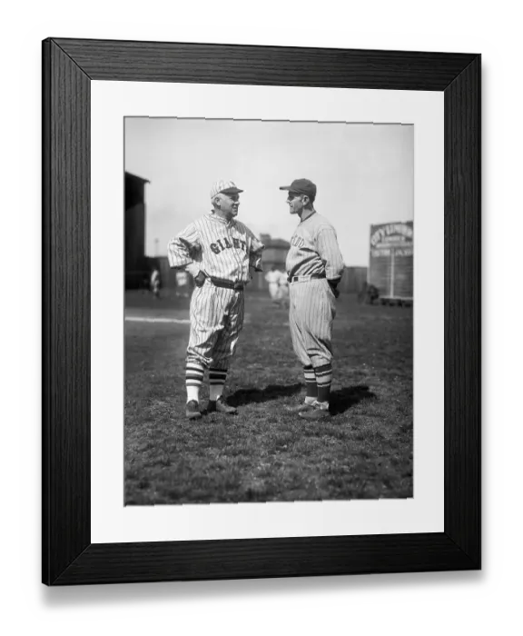 Framed Print : Casey Stengel and John McGraw Posing Before Exhibition Game Framed Print : Casey Stengel and John McGraw Posing Before Exhibition Game