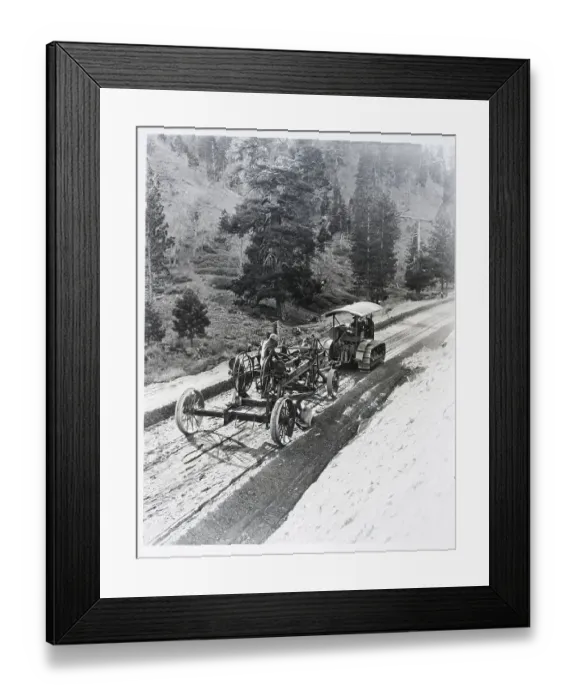Framed Print : Machines On Wheels Carving Mountain Road Framed Print : Machines On Wheels Carving Mountain Road