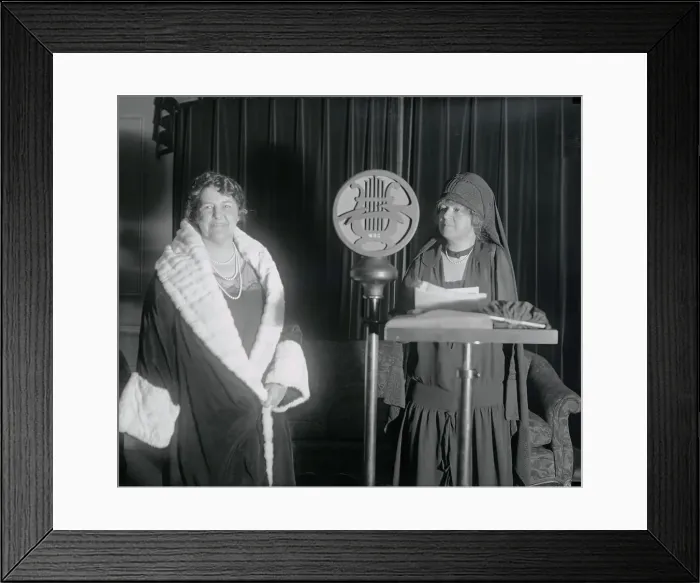 Framed Print : Congresswomen Debate Over Radio Framed Print : Congresswomen Debate Over Radio