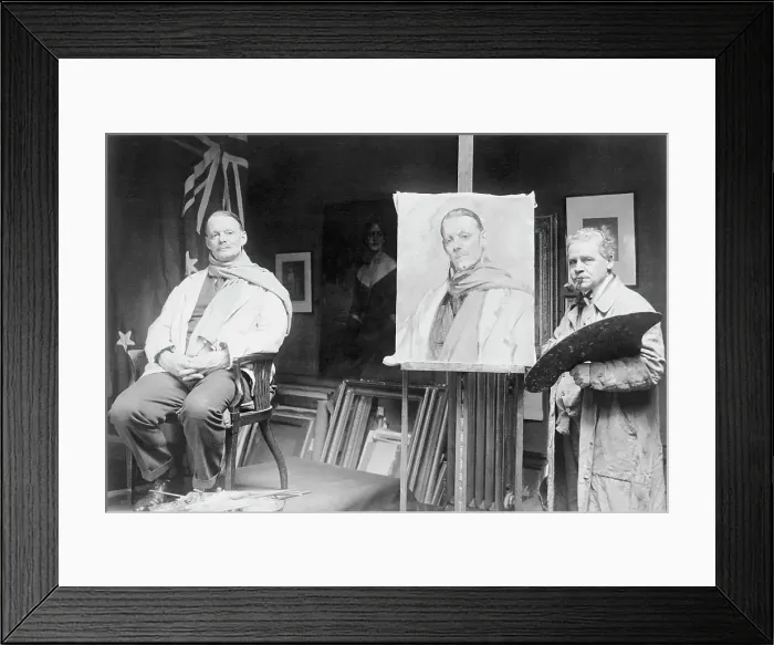 Framed Print : Steve Fairbairn Posing for Artist in Studio Framed Print : Steve Fairbairn Posing for Artist in Studio