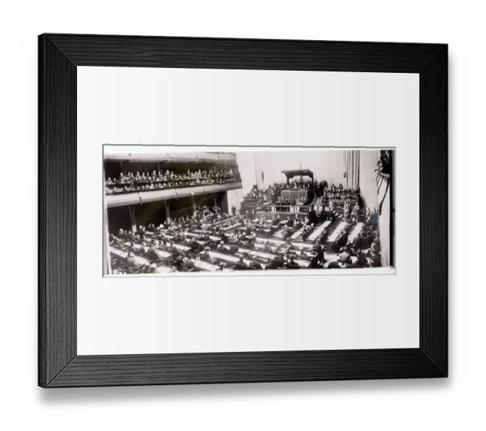 Framed Print : Members of Peace Conference