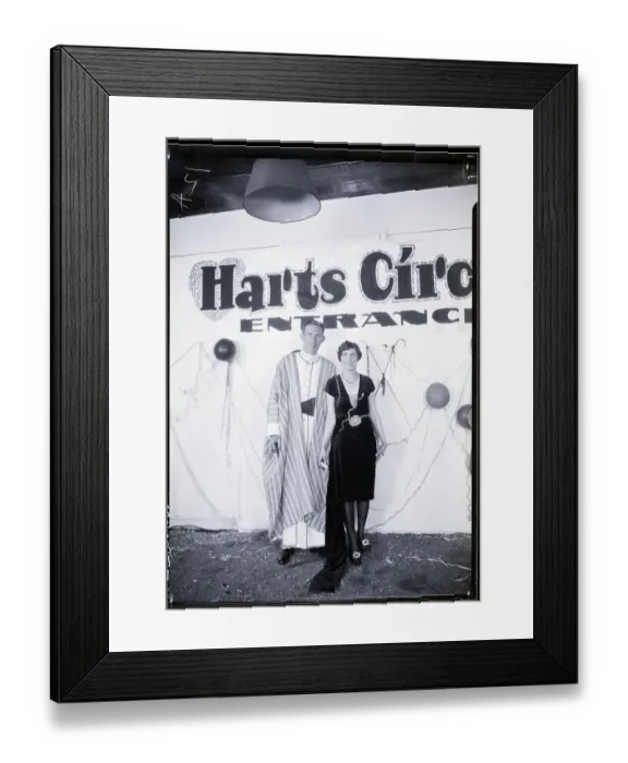 Framed Print : Couple Standing At Circus Framed Print : Couple Standing At Circus