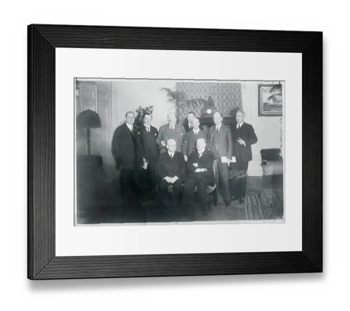 Framed Print : Portrait of German Delegation Framed Print : Portrait of German Delegation