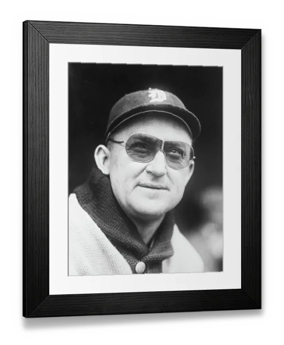 Framed Print : Ty Cobb Wearing Glasses - Headshoulders Framed Print : Ty Cobb Wearing Glasses - Headshoulders