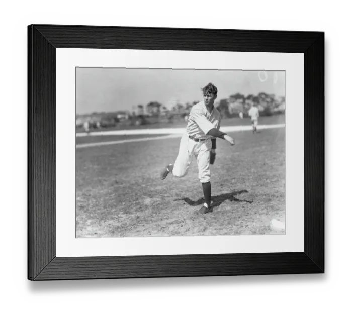 Framed Print : Waite Hoyt Pitching Framed Print : Waite Hoyt Pitching