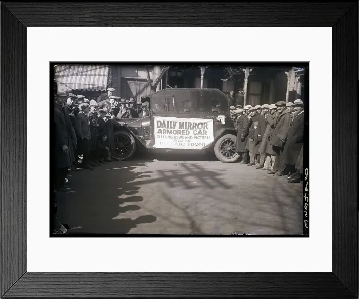 Framed Print : Armored Car Used by Daily Mirror Framed Print : Armored Car Used by Daily Mirror